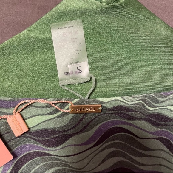 Cult Gaia Camari Cutout One Piece Swimsuit in
Saltation Basil Multi - Picture 5 of 11